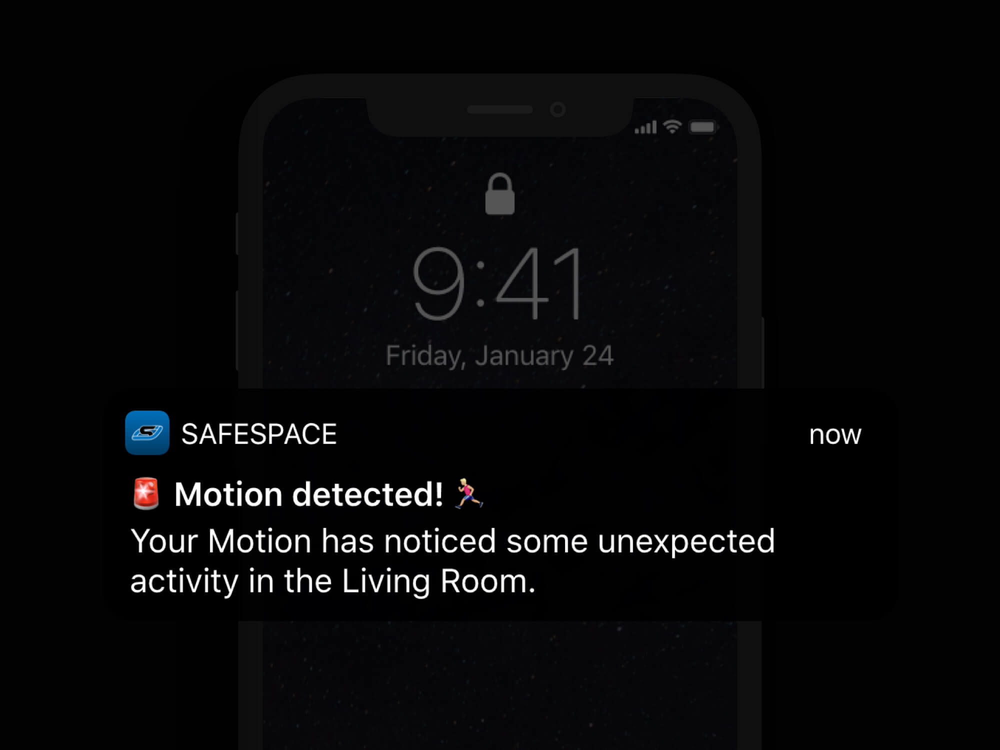 SafeSpace iOS notifications